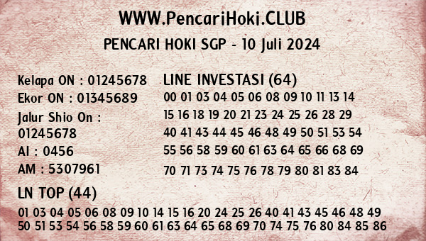 Prediksi SGP