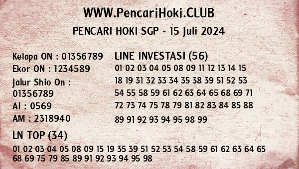 Prediksi SGP