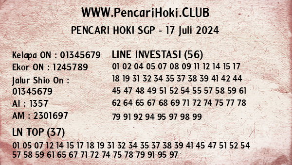 Prediksi SGP