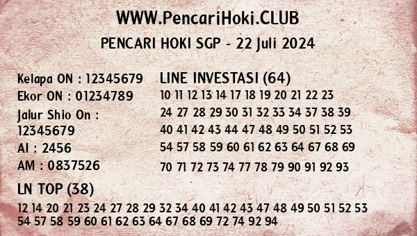 Prediksi SGP